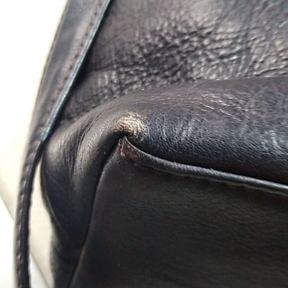 Vintage Cafe by Marlo Embossed Black Crossbody bag Cottagecore Granny Chic - Picture 14 of 14